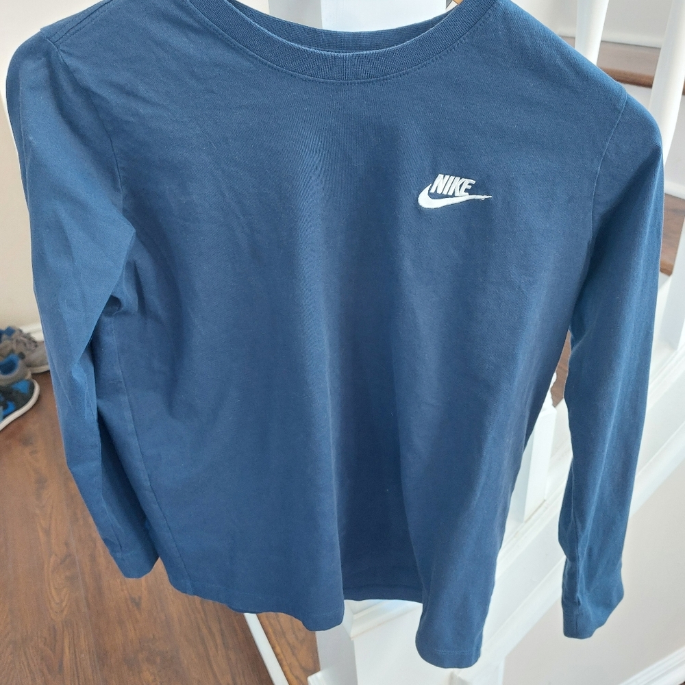 Nike Blue Long Sleeve Shirt.  Worn once.